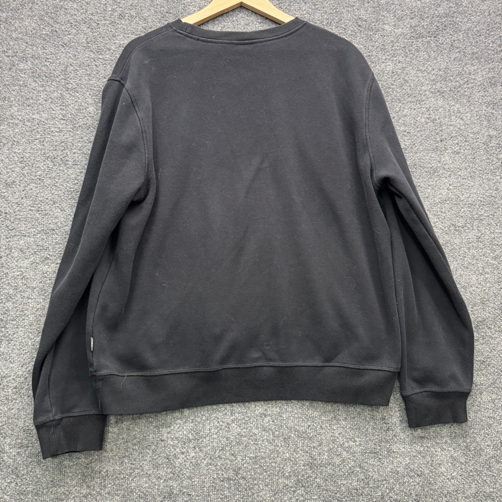 Eddie Bauer Sweatshirt Mens XL Black Long Sleeve V-Stitch Fleece Pullover Casual - Picture 6 of 11